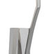 Diamond 1 Light 14 inch Polished Nickel Sconce Wall Light in White Fabric