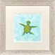 Swim Lesson Blue and Green and Multi and Beige Framed Art, Propac