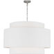 kate spade new york Sawyer 4 Light 32 inch Polished Nickel Hanging Shade Ceiling Light