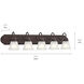 Independence 5 Light 36 inch Tannery Bronze Wall Mt Bath 5 Arm Or More Wall Light