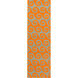 Rain 36 X 24 inch Bright Orange, Medium Gray Rug