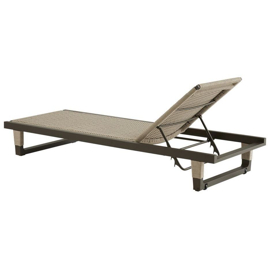 Daytona Buff and Blackened Bronze Outdoor Chaise
