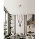 Ayers LED 43.25 inch Champagne Gold and Black and Brown Chandelier Ceiling Light
