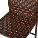 Urban Brown Woven Leather Bar Stool