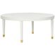 Lindsay 39.75 X 17.5 inch White/Cream Cocktail Table