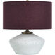 Gwendolyn 18 inch 100 watt White and Gold Table Lamp Portable Light