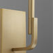 Tempo 1 Light 5 inch Aged Brass Wall Sconce Wall Light