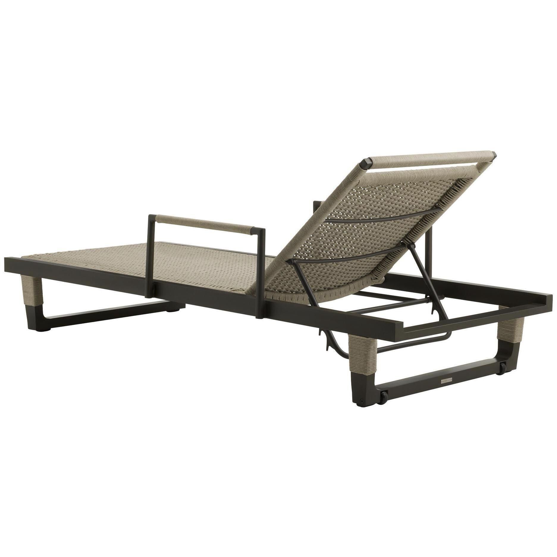 Daytona Buff and Blackened Bronze Outdoor Chaise