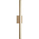 Marque LED 30 inch Satin Brass Vanity Light Wall Light