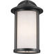 Lombard 1 Light 12.75 inch Black Outdoor Wall Sconce, Medium