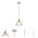 Ballston Arietta 1 Light 8 inch White and Polished Chrome Mini Pendant Ceiling Light, Ballston
