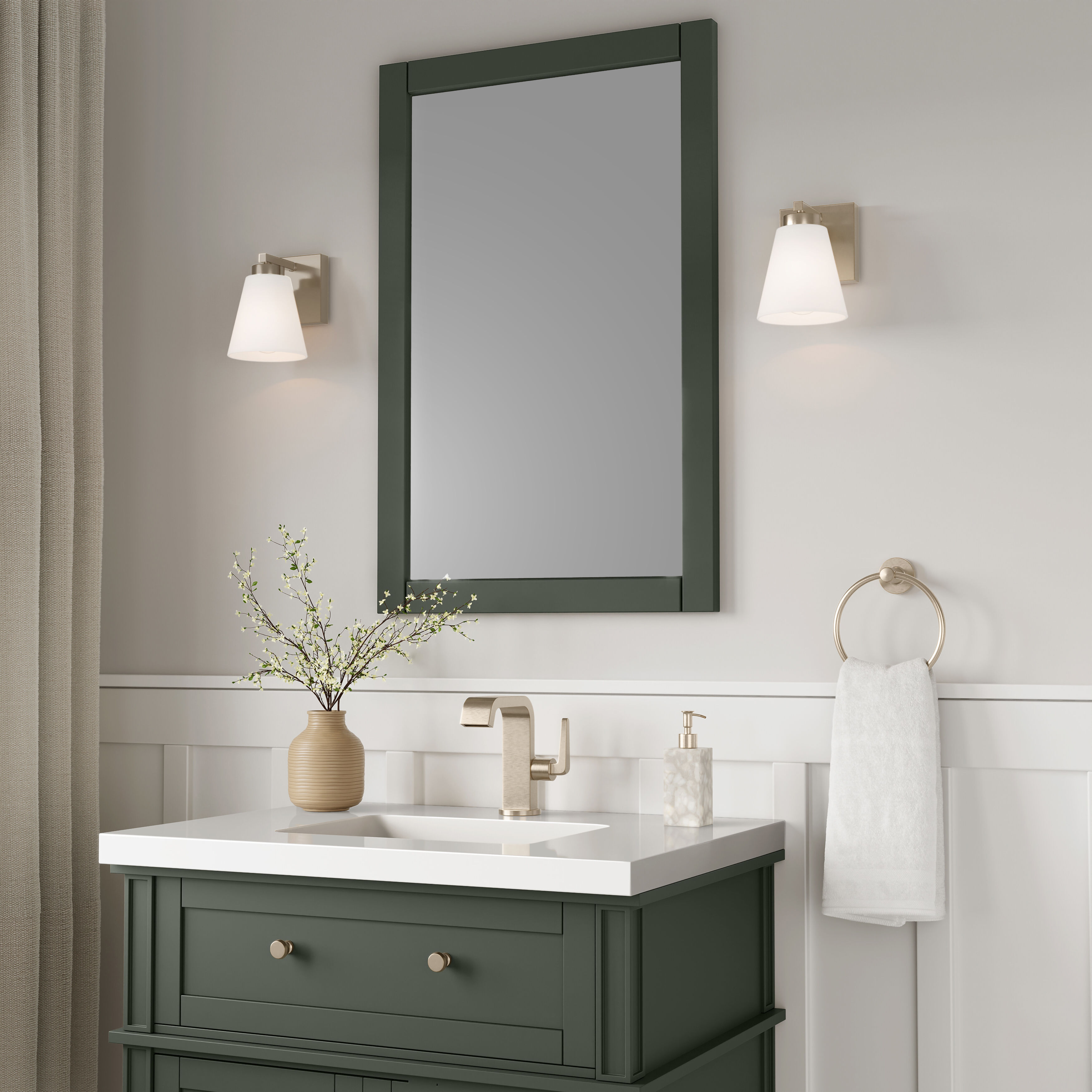 Strayhan 1 Light 5 inch Modern Gold Wall Sconce Wall Light