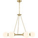 Upper St. Clair 6 Light 33.5 inch Gold Chandelier Ceiling Light