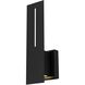Slot LED 15 inch Sand Black Outdoor Wall Sconce