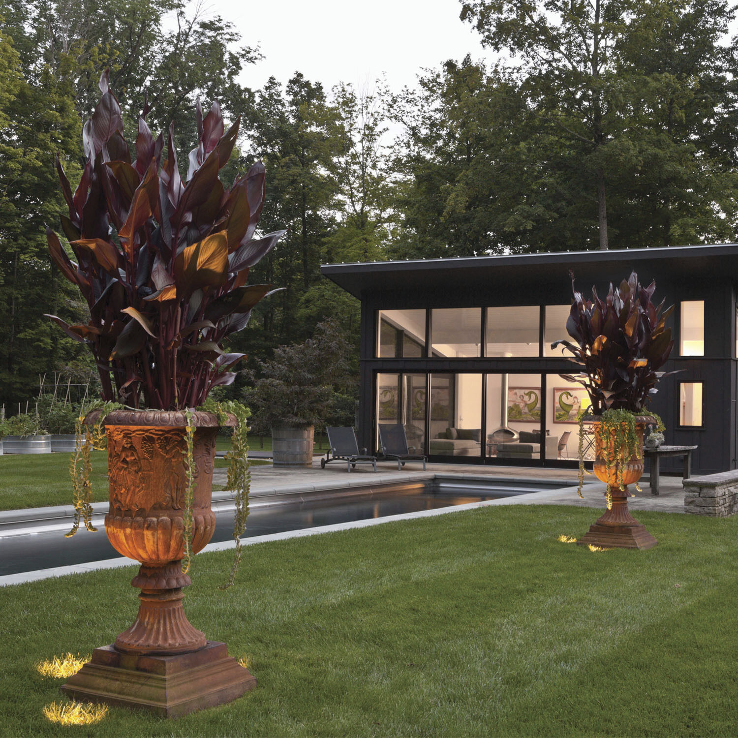 Hardy Island Eyebrow 12v 4.00 watt Matte Bronze Landscape Well Light