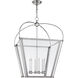 Chapman & Myers Riverside 6 Light 28.75 inch Polished Nickel Square Lantern Pendant Ceiling Light, Large
