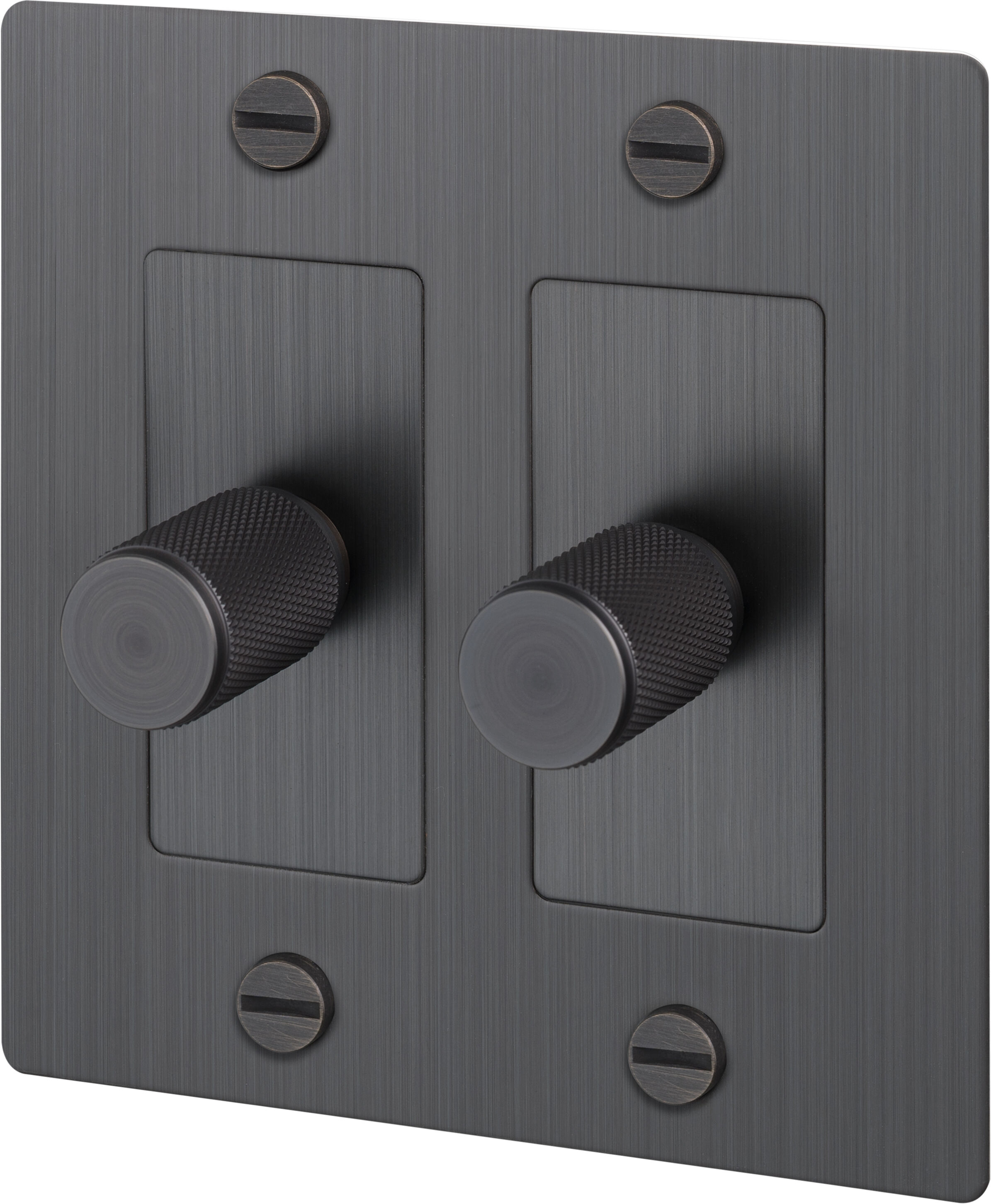 2G 100-120 Smoked Bronze Dimmer Switch, LED