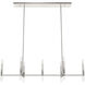 Sunjai 7 Light 48 inch Brushed Nickel Linear Chandelier Ceiling Light