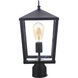 Olsen 1 Light 16 inch Midnight Outdoor Post Light