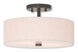 Meridian 2 Light 13 inch English Bronze Semi-Flush Mount Ceiling Light