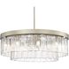 Ciara 9 Light 27 inch White Gold Chandelier Ceiling Light