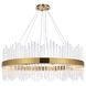 Dallas 20 Light 36 inch Satin Gold Chandelier Ceiling Light