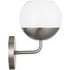 Alvin 1 Light 6.25 inch Brushed Nickel Bath Vanity Wall Light