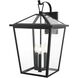 Oxford 3 Light 23 inch Black Outdoor Wall Sconce