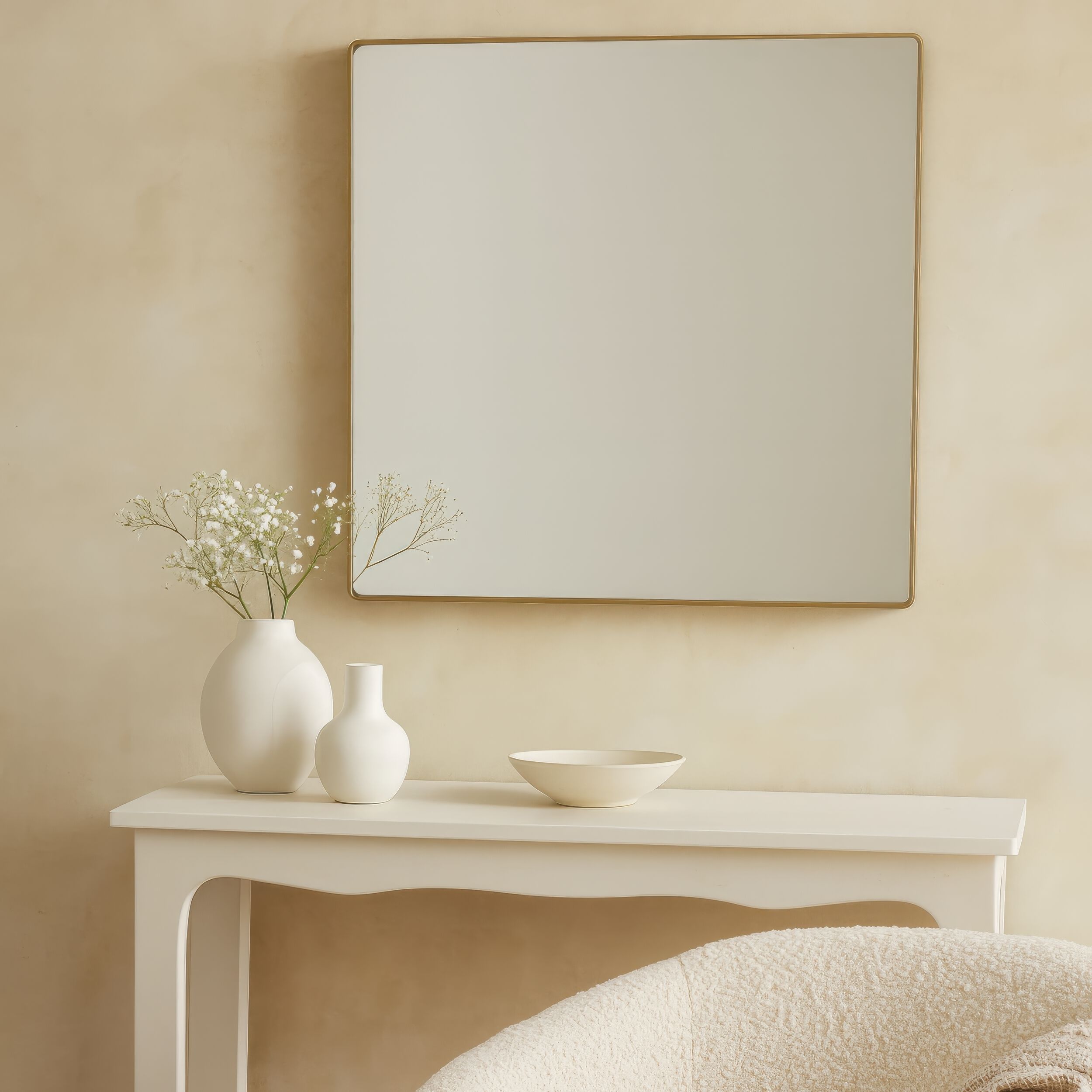 Kye 30 X 30 inch Gold Wall Mirror, Varaluz Casa