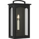 C&M by Chapman & Myers Modesto 1 Light 15.38 inch Textured Black Outdoor Wall Lantern