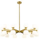 Artemis 20 Light 42 inch Modern Gold Chandelier Ceiling Light
