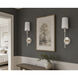 Uptown 1 Light 5 inch Satin Brass and Polished Nickel Wall Sconce Wall Light