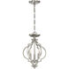 Transitional 3 Light 11 inch Polished Nickel Convertible Semi-Flush or Pendant Ceiling Light