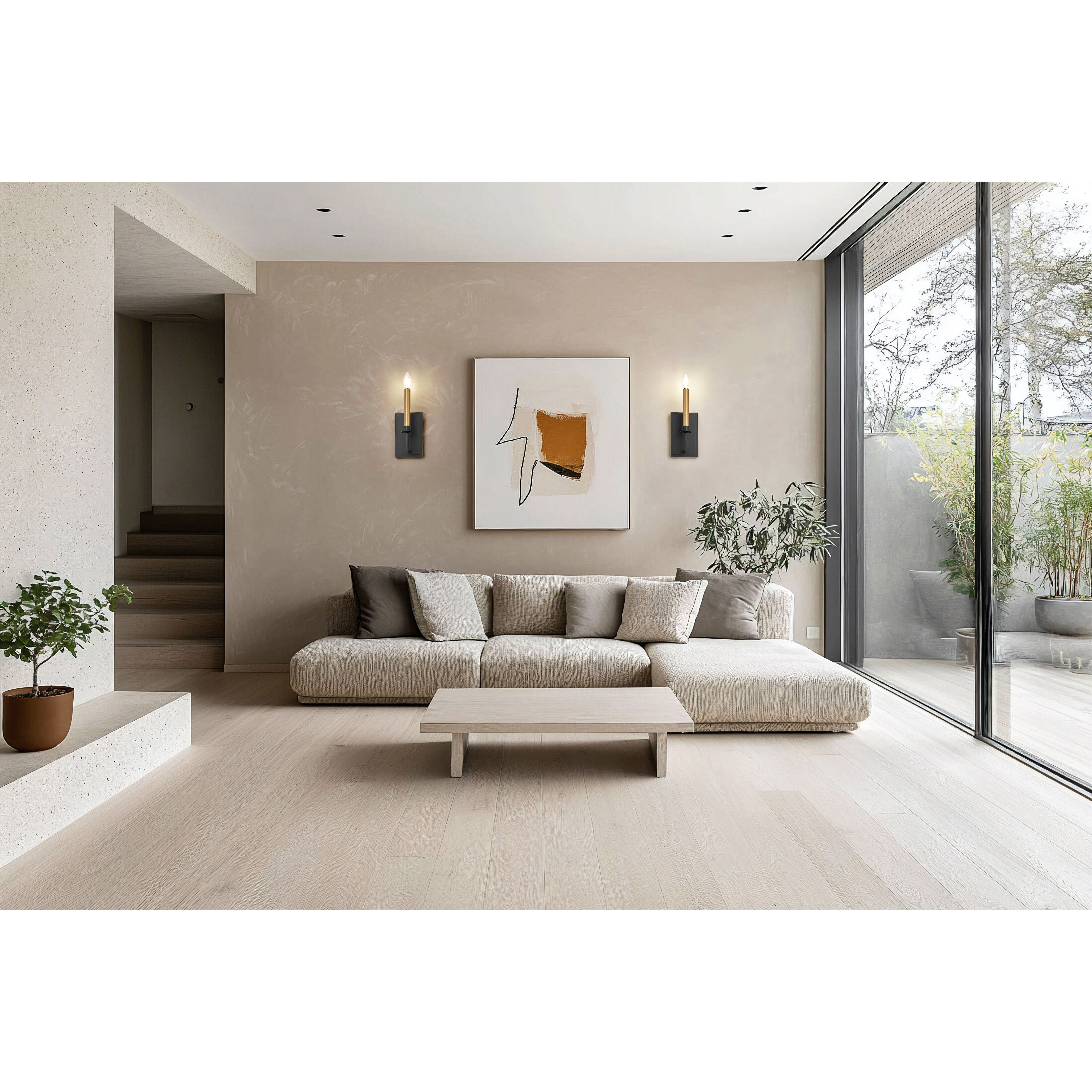 Orson 2 Light 4.75 inch Matte Black Wall Sconce Wall Light