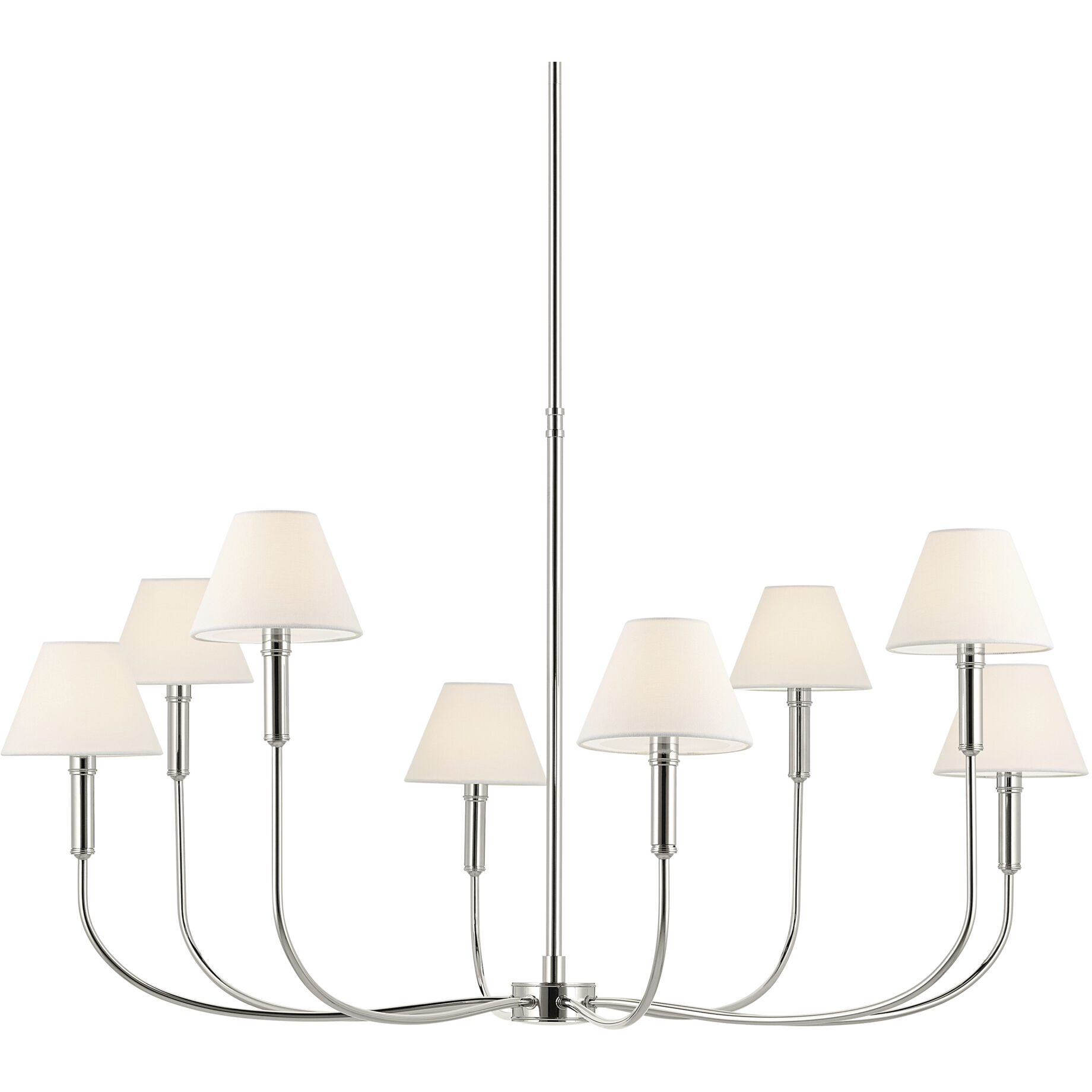 Eadie 8 Light Polished Nickel Chandelier Foyer Ceiling Light