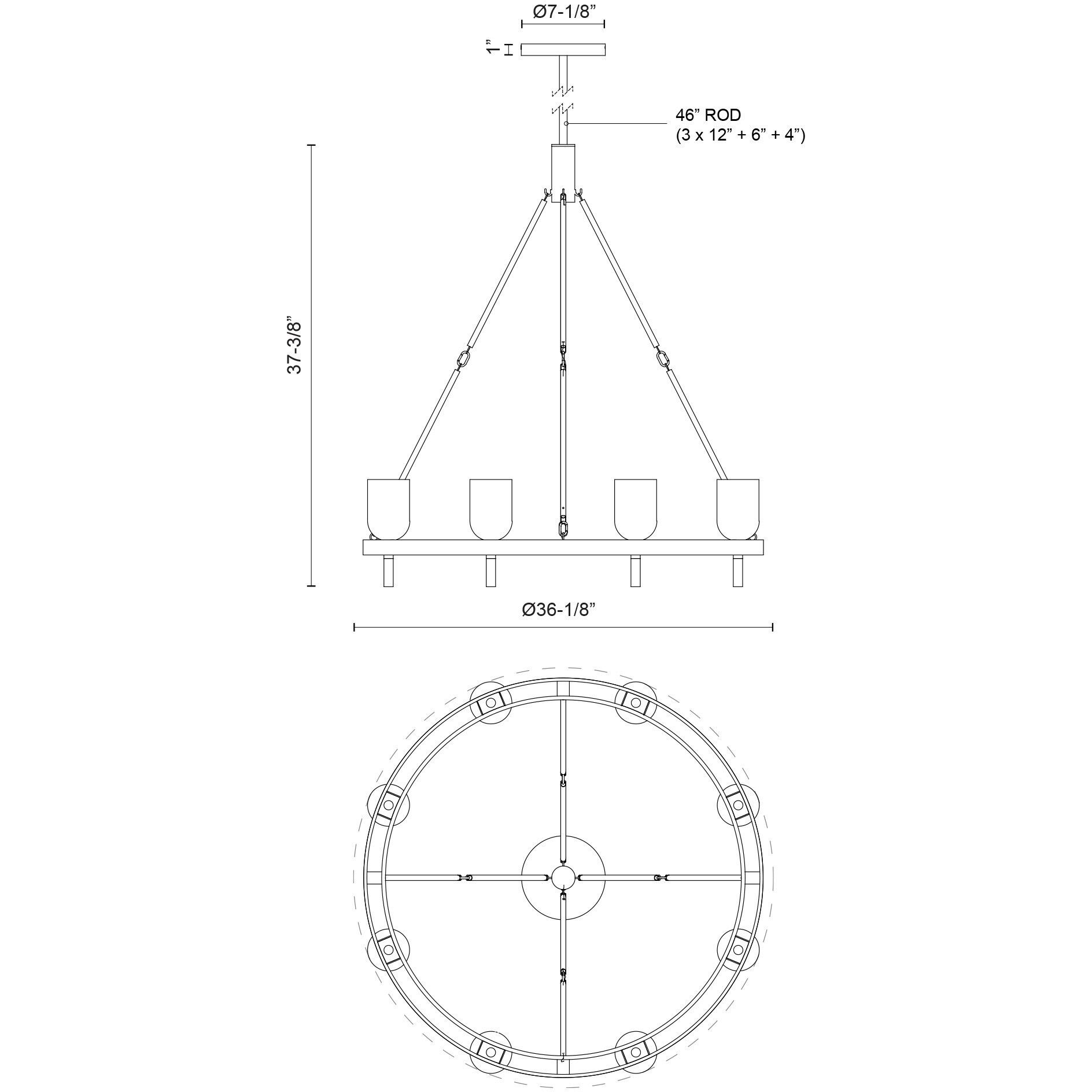 Lucian 8 Light 36.13 inch Vintage Brass/Clear Crystal Chandelier Ceiling Light in Clear Glass