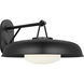 Richard June Liora 1 Light 12.5 inch Textured Black Outdoor Wall Light in LED