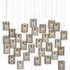 Regatta 30 Light 54 inch Silver Multi-Drop Pendant Ceiling Light