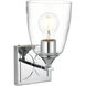 Harris 1 Light 5 inch Chrome Bath Sconce Wall Light