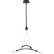 Kylo LED LED 30 inch Matte Black Chandelier Ceiling Light, Progress LED