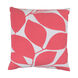 Somerset 20 X 20 inch Bright Pink and Ivory Throw Pillow