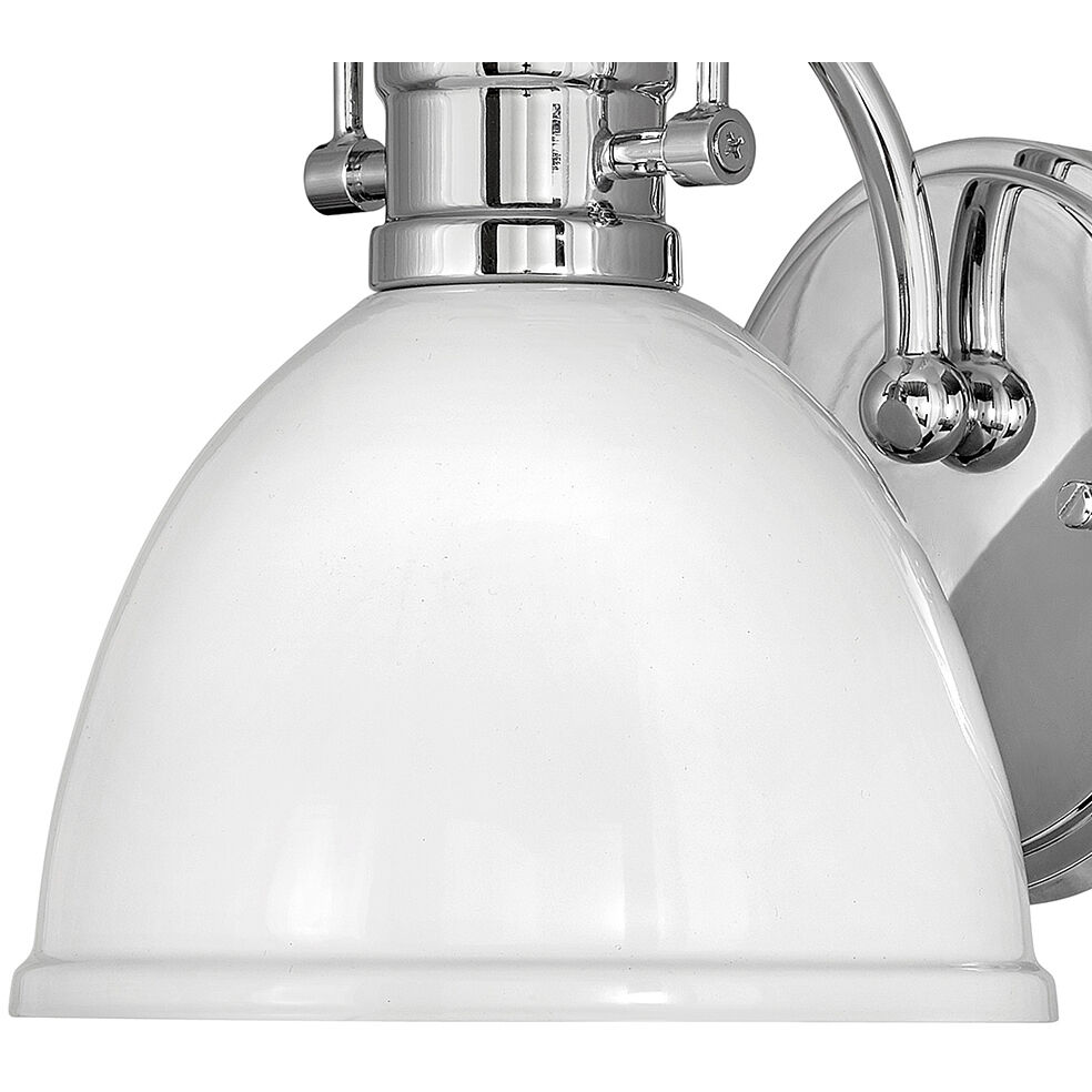 Rowan 1 Light 8 inch Chrome Vanity Light Wall Light