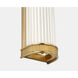 Marie Flanigan Menil LED 4.25 inch Soft Brass Linear Bath Sconce Wall Light