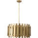 Greenwich 6 Light 24 inch Natural Brass Pendant Chandelier Ceiling Light