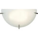 Zenon LED 12.5 inch Brushed Steel ADA Wall Sconce Wall Light in 3000K