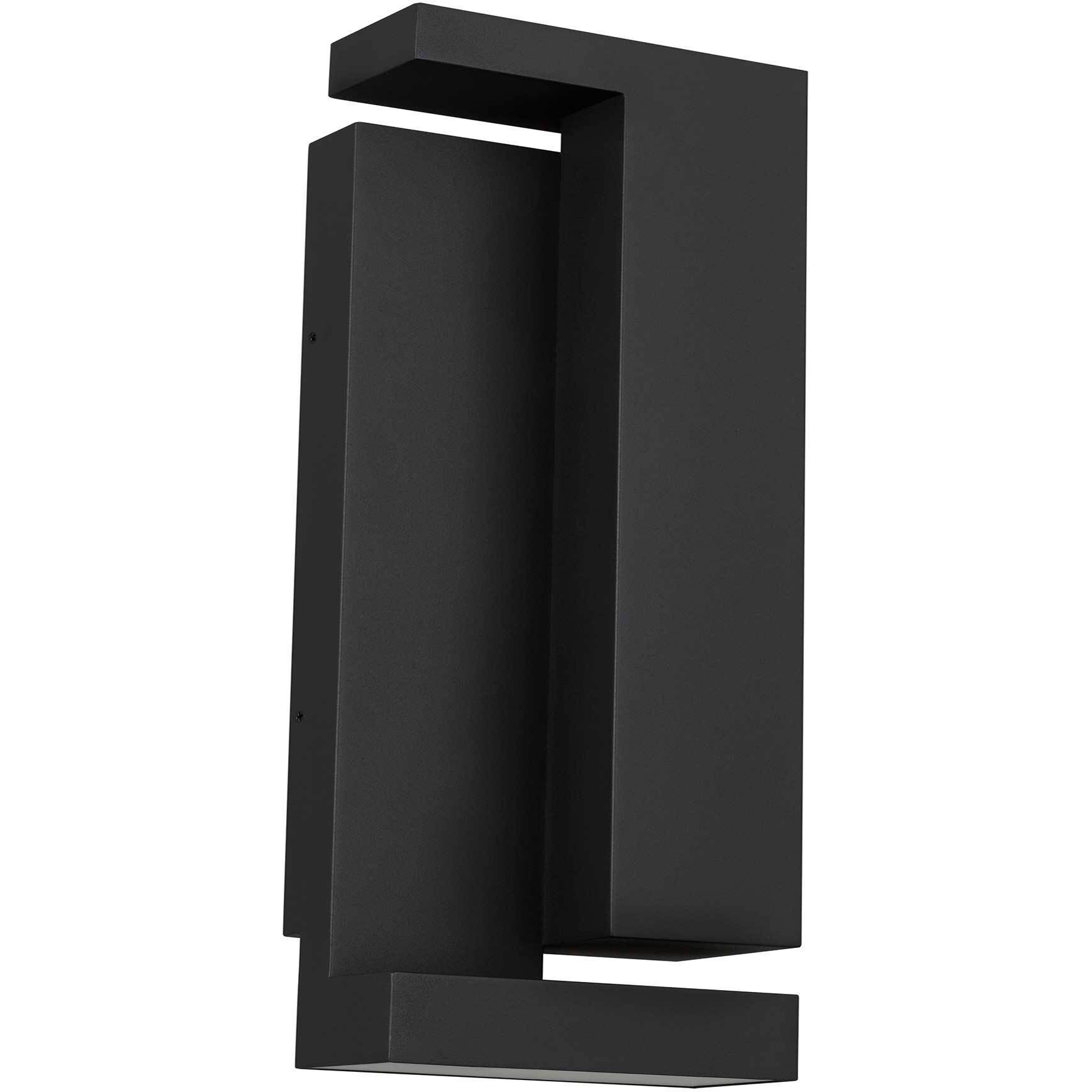 Dance LED 18 inch Sand Black Outdoor Wall Sconce