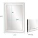 Gemma 47 X 31 inch Beaded Glass Trim Wall Mirror