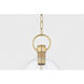 Catrine 1 Light 12 inch Aged Brass Pendant Ceiling Light