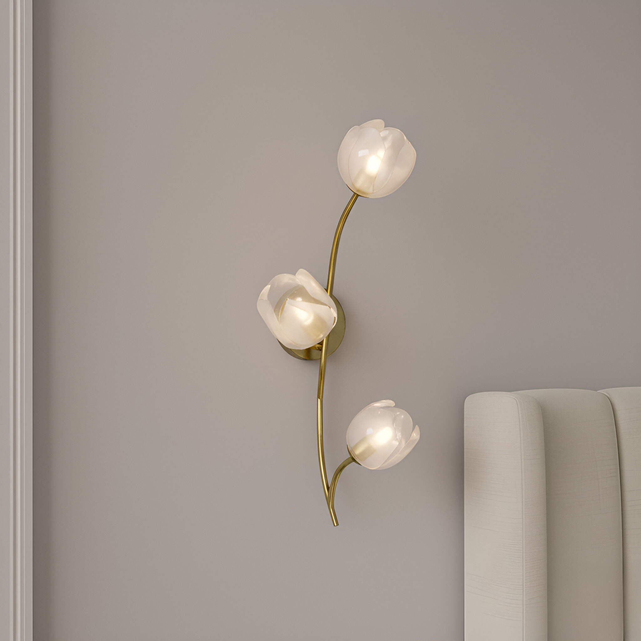 Walker Wall Sconce Wall Light in Vintage Brass