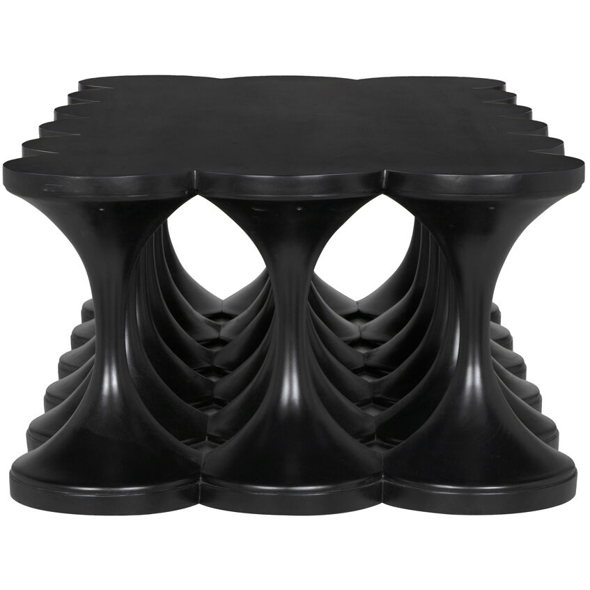 Jericho 61 X 30 inch Hand Rubbed Black Coffee Table